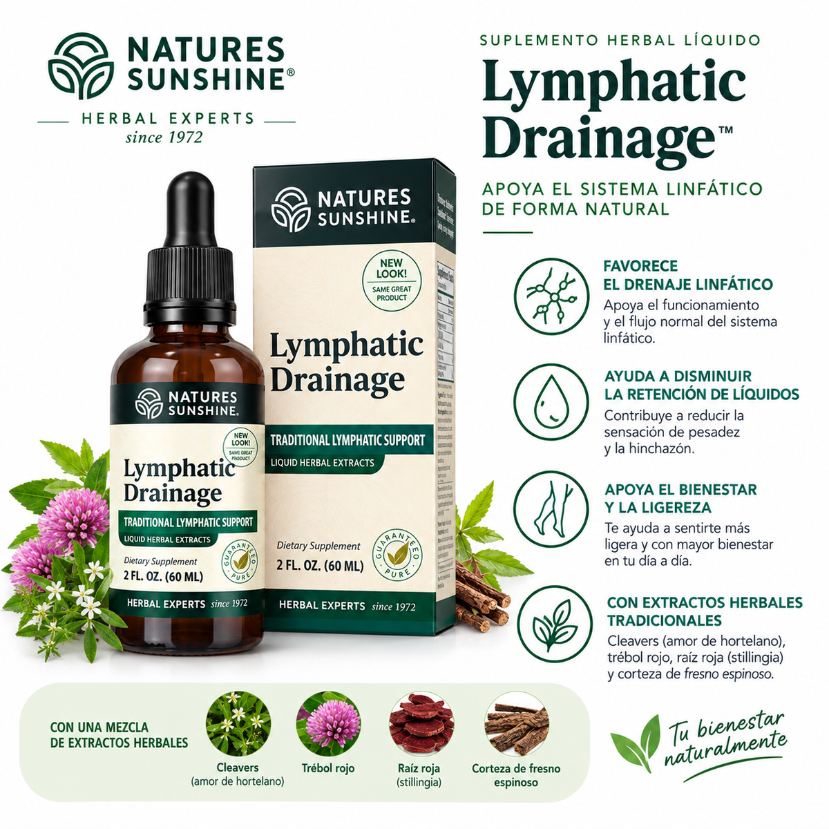 Drenaje Linfático Herbal en Gotero 60 ml