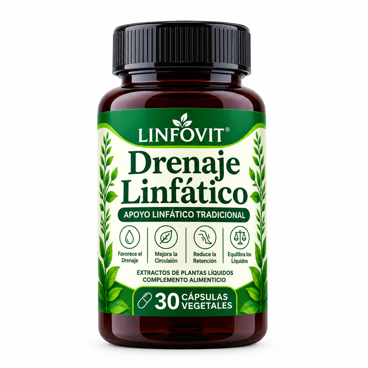 Drenaje linfático-Linfovit en 30 Cápsulas