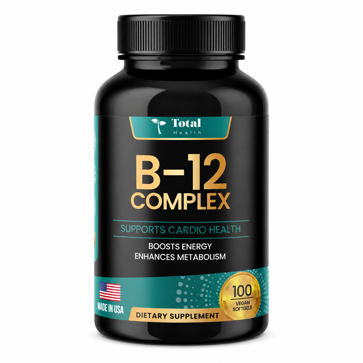 Vitamina B12 Complejo Total Health | Energía, Sistema Nervioso y Glóbulos Rojos