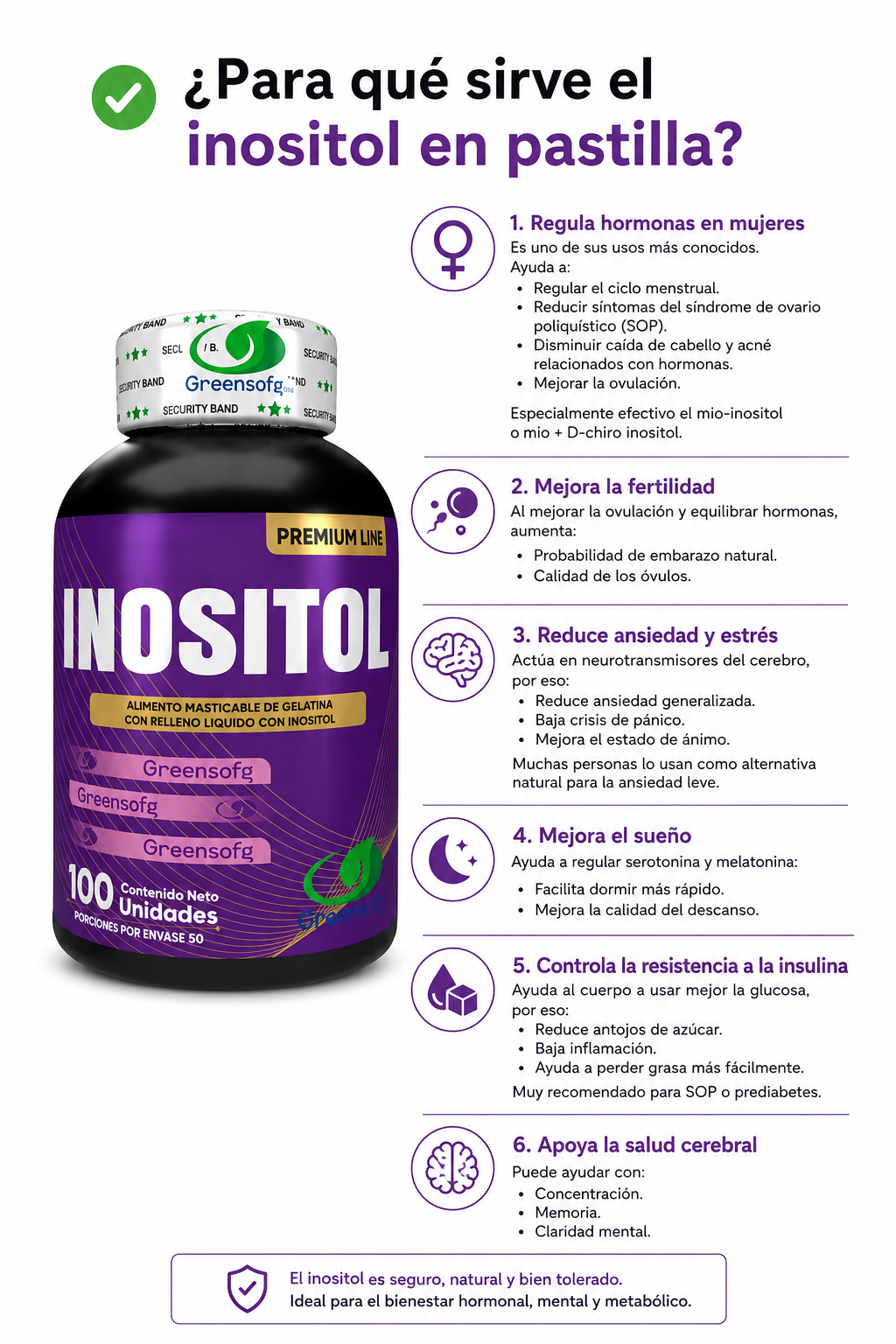 Inositol GS x 100 Cápsulas