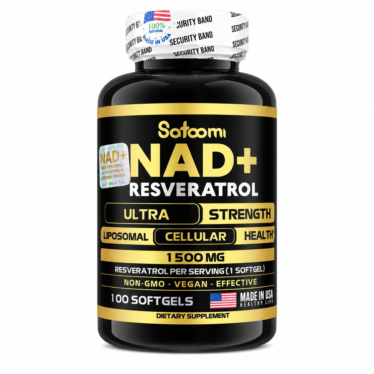 NAD+ con Resveratrol Satoomi | Bienestar Celular y Vitalidad