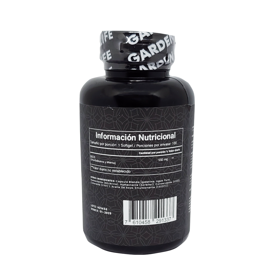 DEOS Hierbabuena y Menta 550 mg x 100 Softgels