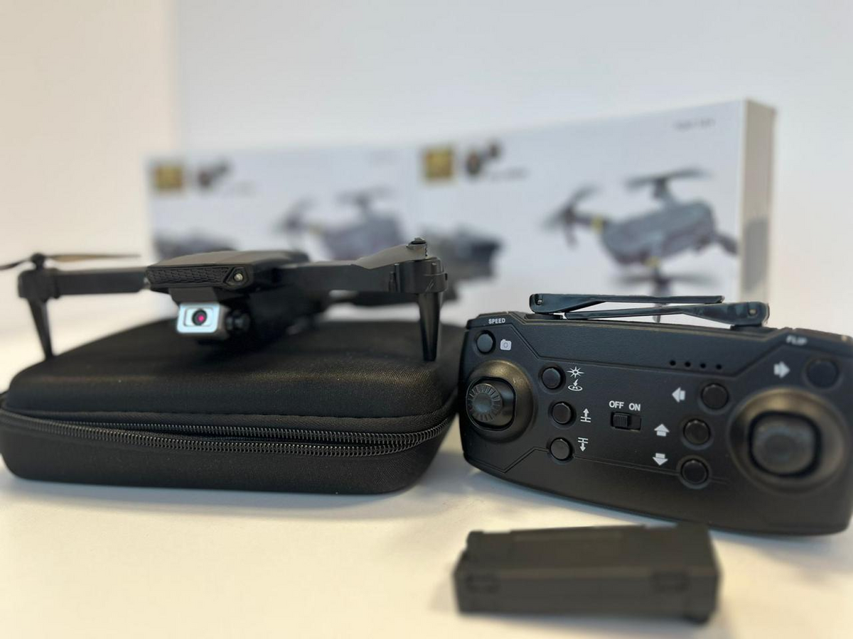 Dron Plegable con Cámara Dual y Maletín