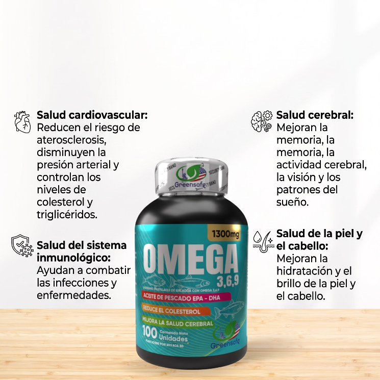 Omega 3-6-9 Ácidos Grasos Esenciales Suplemento
